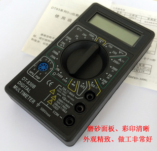 dt830b数字万用表832万能表dt830d测电压电阻，二三极管有电池表笔