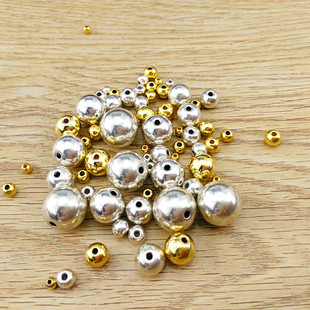 藏金银色(金银色)隔珠配件，diy手工制作天然复古项链手链饰品配件材料