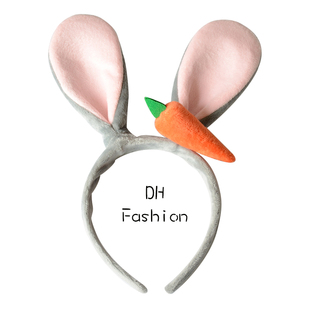 兔耳朵发箍王俊凯同款狐狸，耳朵发饰迪士尼乐园游玩表演头箍