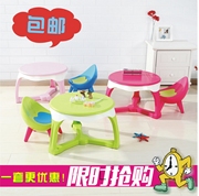 儿童多功能学习桌子，婴儿塑料收纳小板，凳子宝宝桌椅靠背椅