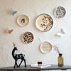 创意墙壁墙上装饰品陶瓷，挂盘餐厅墙面盘子壁饰，挂饰咖啡厅酒吧墙饰
