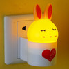 led小夜灯声光控遥控节能宝宝喂奶卧室夜光床头灯可爱兔子卡通灯