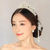 韩式奢华新娘手工大珍珠，水钻发饰水晶头饰，婚纱礼服配饰品826
