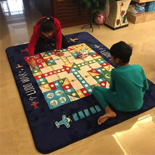 飞行棋地毯地垫，超大号毛绒地毯，宝宝爬行毯儿童益智玩具生日礼物