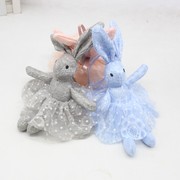 蕾丝裙装许愿兔公仔钥匙扣包包挂件卡通花束兔子玩偶生日礼物