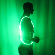 光纤骑行灯荧光夜跑族社团装备登山警示信号安全灯发光臂带跑步灯