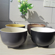 出口陶瓷 瓷器餐具欧美名品LZ哑光 方形脚大汤碗/沙拉碗水果碗