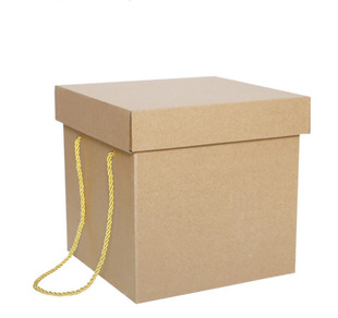 折叠牛皮纸盒子盒喜糖盒正方形零食大号超大包装盒年货礼盒
