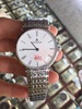 沃尔达高级进口日本机芯全钢超薄二针罗马面白色精钢男女手表
