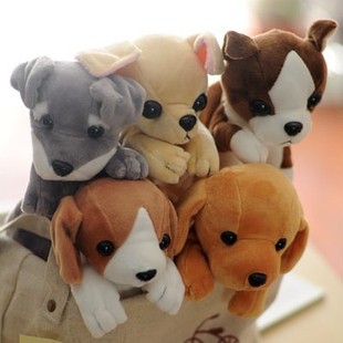 103韩版可爱学生卡通，动物毛绒笔袋，男女孩大容量小狗狗笔袋文具盒