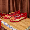 秀禾鞋婚鞋女中式红色，平底绣花鞋结婚婚礼孕妇，新娘婚鞋子2020