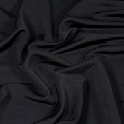 夏季针织弹力全棉针丝棉布料，黑色连衣裙裙子，衬衫服装面料垂顺冰凉