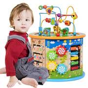 儿童1-2-3周岁积木玩具婴幼儿绕珠早教益智力启蒙男孩女宝宝礼物6
