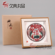 虎年新年皮影装饰画工艺品中国皮影戏，摆件送老外，中国风礼物