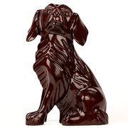 木雕狗 红木工艺品 中式家居客厅实木雕刻装饰品 十二生肖狗摆件