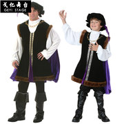 cosplay舞台表演服饰中世纪贵族服成人，文艺复兴服饰文艺服亲子装