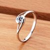 美国莫桑石印记，950钻石戒指饰品女指环女戒婚戒，钻戒女0702