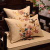 新中式刺绣红木沙发垫坐垫防滑靠垫罗汉床古典实木椅垫套定制