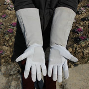 月季手套 月季防刺护臂长筒手套园艺 羊皮牛皮复合材料