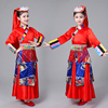 儿童藏族演出服女童舞蹈服装西藏舞台表演服中小学少儿舞服装