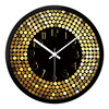 摩门客厅创意挂钟时钟表，客厅卧室轻奢现代金色时尚概念超静音挂表