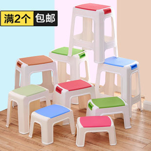 加厚儿童凳塑料凳宝宝，小凳子椅子板凳餐桌凳高凳浴室凳换鞋凳脚凳