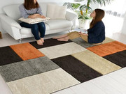 简约现代手工腈纶客厅茶几地毯沙发书房卧室地垫可定制。