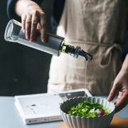 北欧玻璃油壶防漏调味瓶创意不锈钢厨房家用酱料瓶醋瓶酱油瓶罐壶