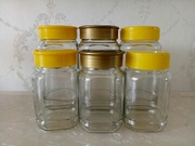 装蜂蜜玻璃瓶八角密封罐方形储物罐果酱瓶罐头瓶蜂蜜瓶八角瓶