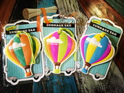 丌(Pi)创意礼物 热气球硅胶行李牌吊牌登机挂牌旅行牌托运牌