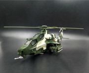 武装直10直升飞机，模型合金军事战机模型，武装直升飞机儿童玩具