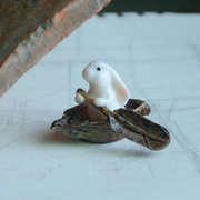 创意可爱小兔子摆件zakka树脂庭院盆景装饰品送男女生礼物情人节