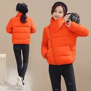2016冬装加厚立领羽绒棉棉衣女，短款学生韩版修身面包服小外套