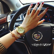 日韩时尚大牌经典gd同款钛钢，镀金玫瑰金钉子(金钉子)手镯个性情侣手环