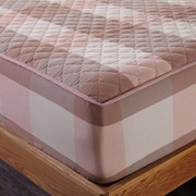 纯棉床笠加厚夹棉席梦思床罩保护套单件全棉床垫，防滑1.5米1.8m床c