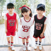 儿童篮球服套装男童女童，宝宝蓝球衣，定制中小学生男孩幼儿园表演服