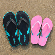 夏季欧美情侣人字拖时尚凉拖鞋 男女款防滑海边沙滩软底夹脚拖鞋