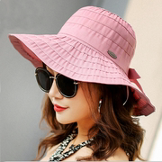 歌诺达女士春夏季布帽韩版大沿遮阳帽户外防晒可折叠沙滩帽