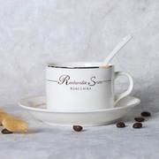 欧式骨瓷咖啡杯套装LOGO创意定制咖啡套具花茶茶杯家用茶具