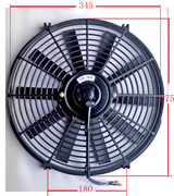 定制汽车水箱风扇散热器通用冷却电子风扇及安装套件14寸车用风扇