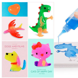 幼儿园环保神奇水宝宝模具，玩具儿童自制创意动手diy手工材料包