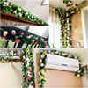 仿真玫瑰花藤假花藤条塑料，植物客厅空调管道缠绕阳台装饰墙面遮挡