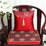 中式古典沙发坐垫抱枕腰枕红木，椅垫加厚海绵，座垫椅垫靠垫套装