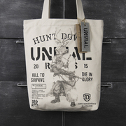 九口山熬路UNIMAL系列创意环保袋可拎可背文艺青年单肩包帆布包