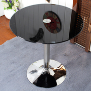钢化玻璃圆桌小户型现代简约飘窗茶几，小桌子经济型时尚餐桌洽谈桌