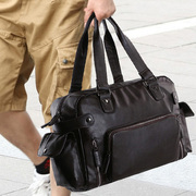 韩版男包包商务休闲手拎行李包男士旅行包手提单肩斜挎包旅游大包