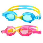 卡通硅胶儿童防水泳镜女童游泳眼镜男童平光高清防雾一体式沙滩镜