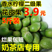 广东香水柠檬二级果5斤无籽四季青柠檬奶茶店专用新鲜柠檬