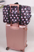 KT猫可爱卡通折叠便携手拎旅行袋旅游登机行李包轻便可套拉杆箱