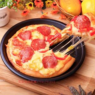 三能披萨盘比萨烤盘6寸8寸10寸pizza盘硬膜圆形浅盘sn5728